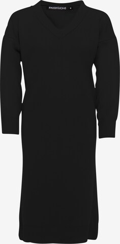 FRESHLIONS Knitted dress ' Rahel ' in Black: front