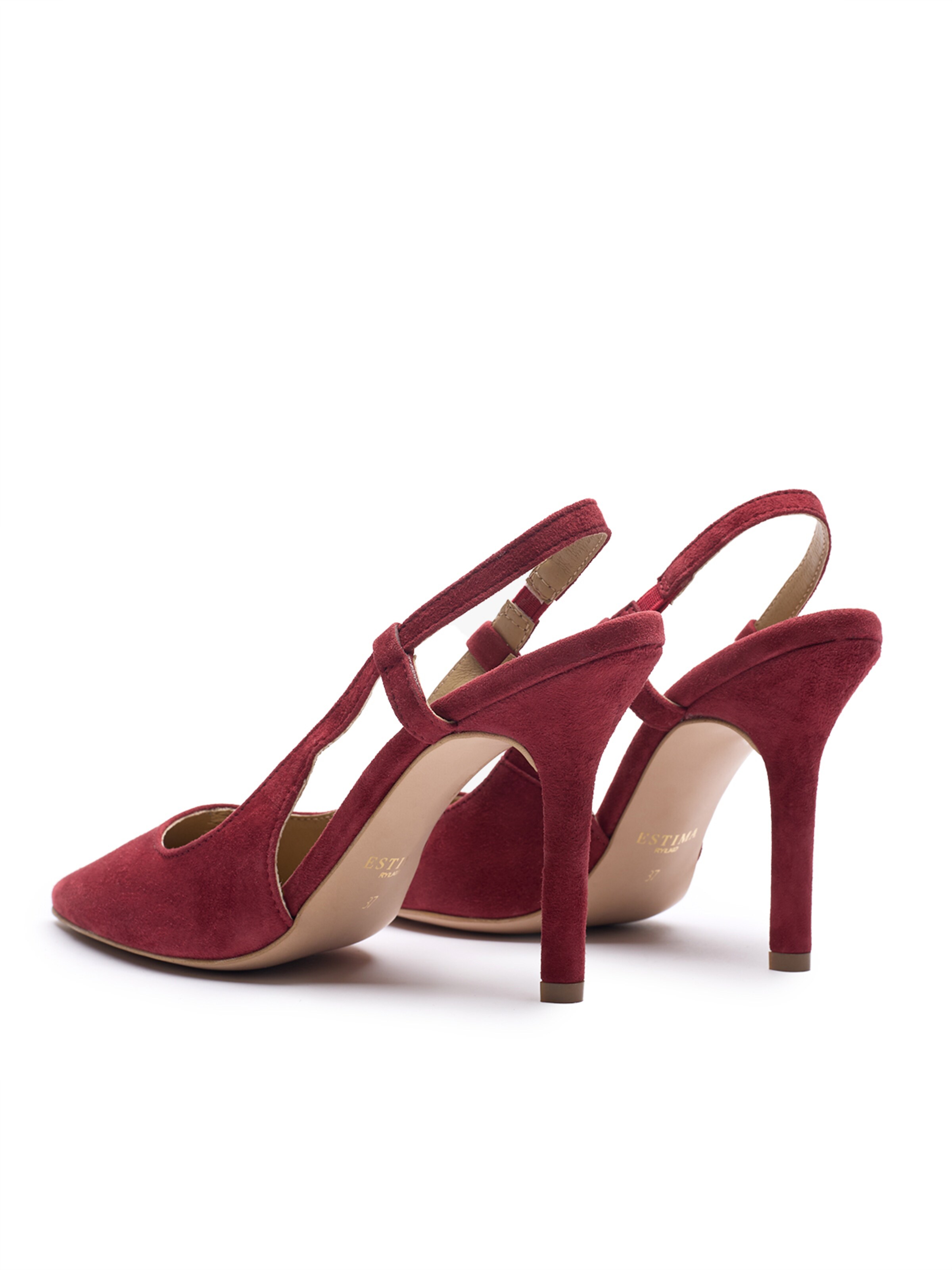 RYŁKO Lodičky s otvorenou pätou - Červená