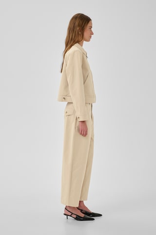 My Essential Wardrobe Wide leg Pants 'Cindy' in Beige