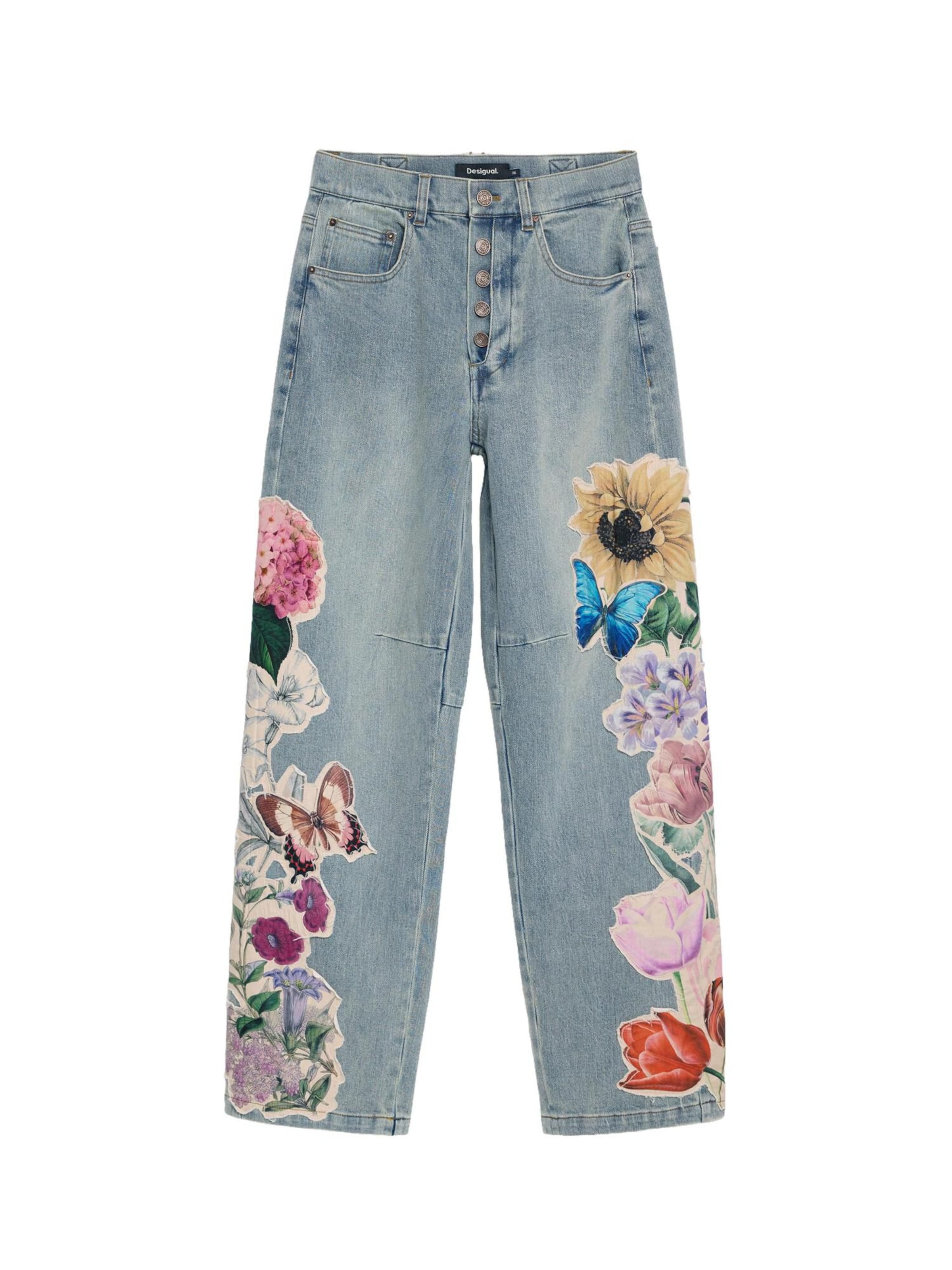 Desigual Regular Jeans in Blau: Vorderseite