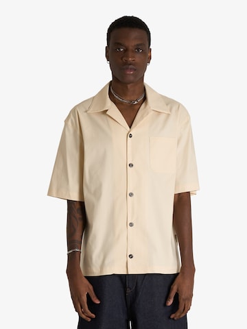 Regular fit Camicia di Yes London in beige: frontale