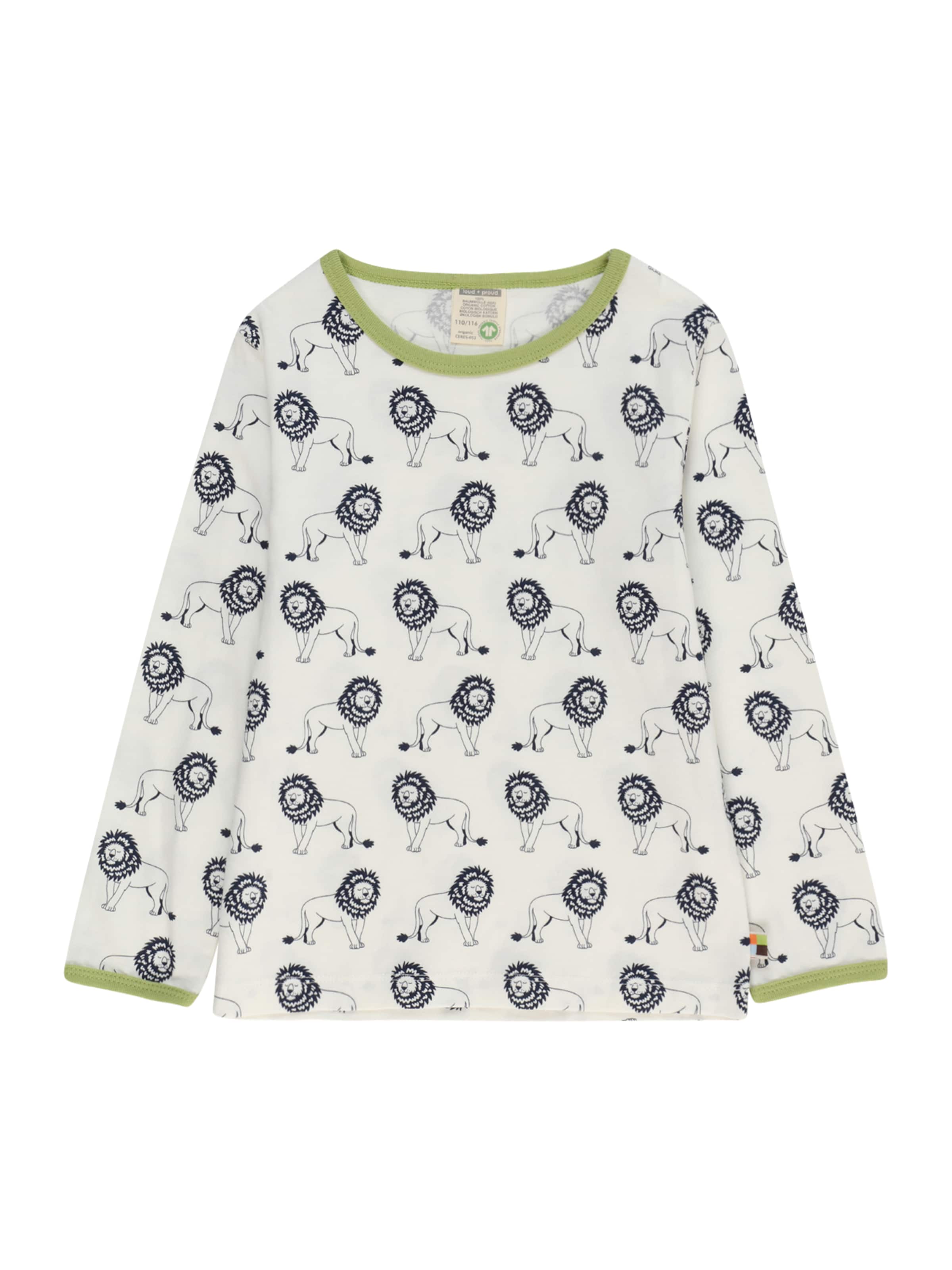 Tricou de la loud + proud pe alb: față