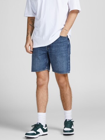 JACK & JONES Szabványos Farmer 'Chris' - kék: elől