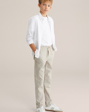 Regular Pantaloni de la WE Fashion pe bej