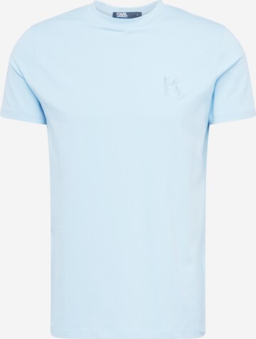 T-Shirt Karl Lagerfeld en bleu : devant