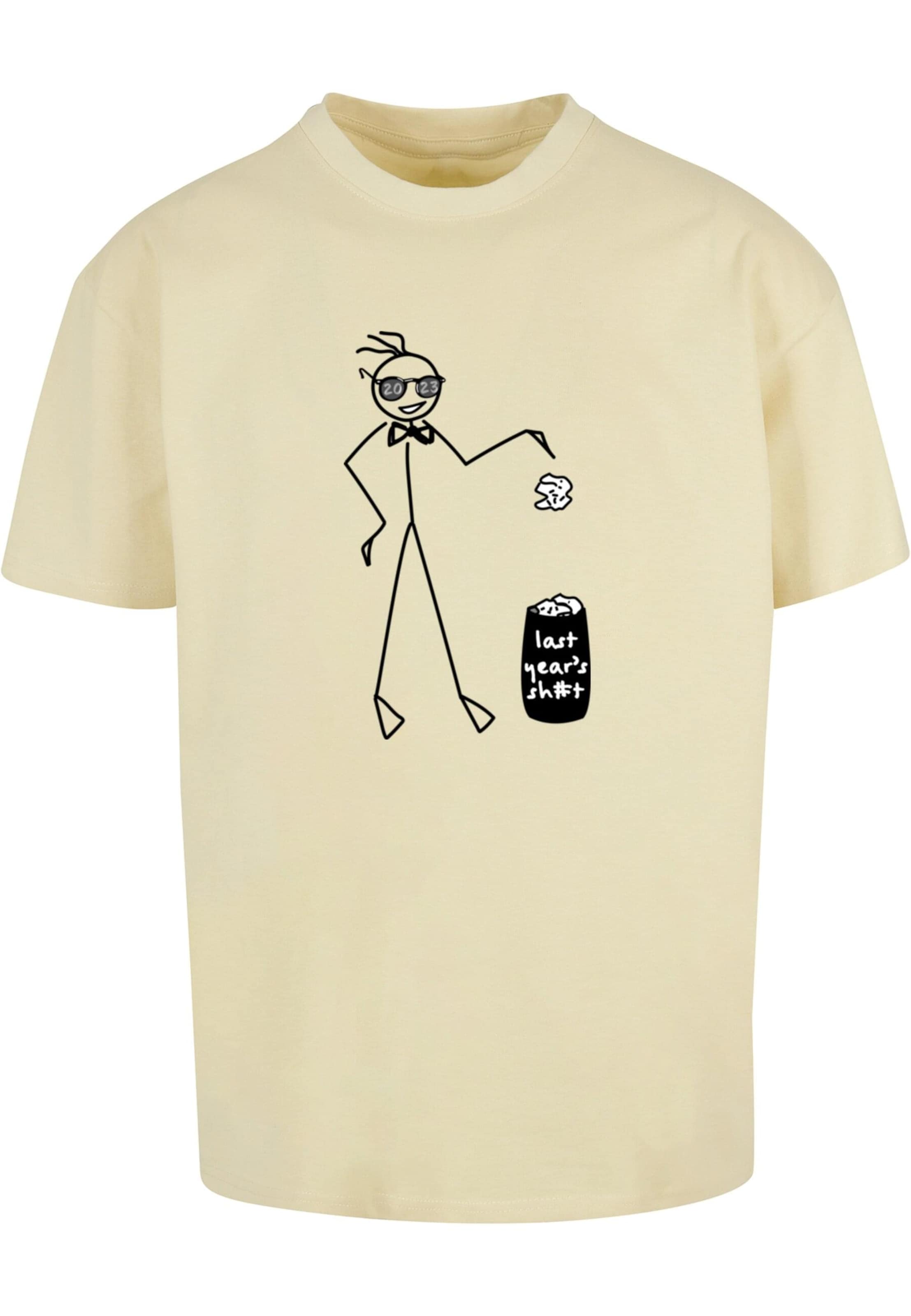 geltona Merchcode Marškinėliai 'Last Year': priekis
