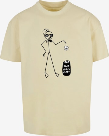 Merchcode T-Shirt 'Last Year' in Gelb: predná strana
