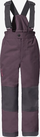 VAUDE Outdoor Pants 'K Snow Cup P III' in Purple: front