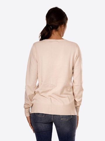 Yes Zee Sweater 'Maglia' in Beige
