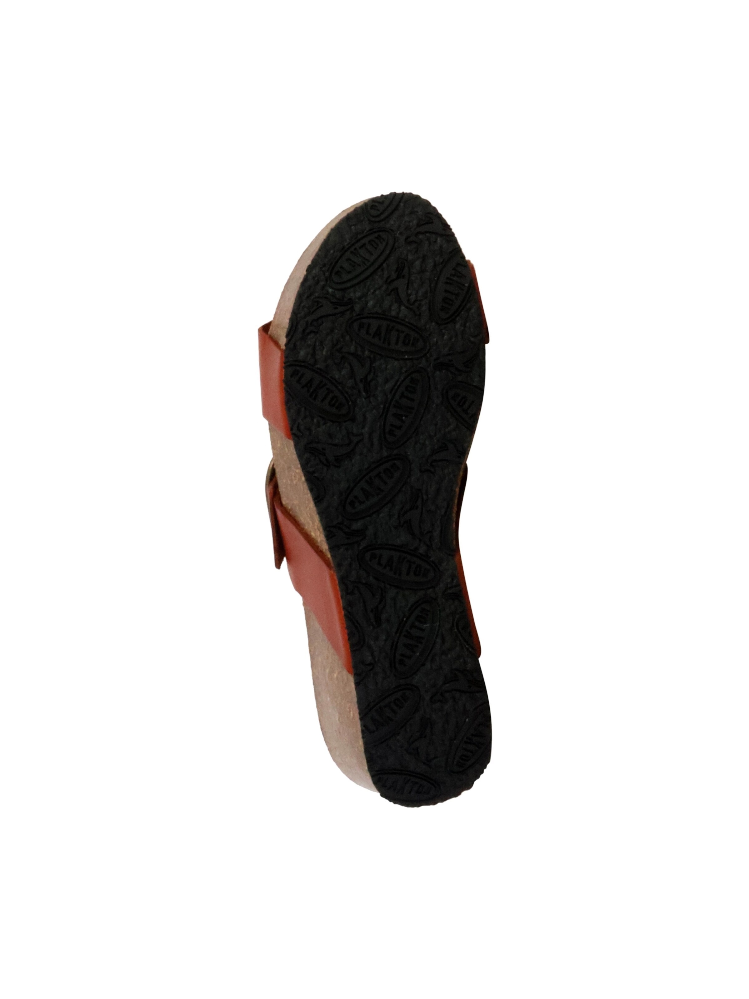 Mule 'So Rock Keilabsatz-Pantoletten aus Leder' Plakton en gris