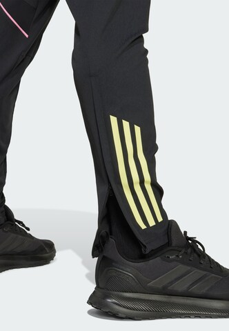 Effilé Pantalon de sport 'Juventus Turin Tiro 25 Competition' ADIDAS PERFORMANCE en noir