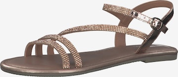 TAMARIS - Sandalias en bronce: frente