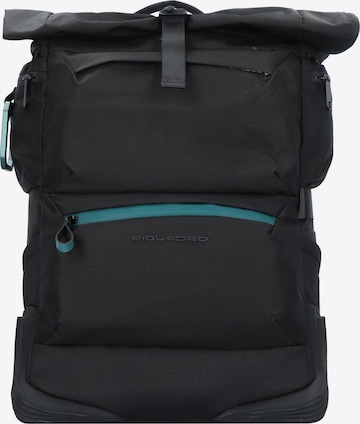 Piquadro Rucksack 'Corner' in Schwarz: predná strana