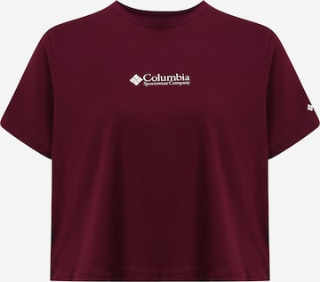 COLUMBIA Koszulka funkcyjna w kolorze fioletowy: przód