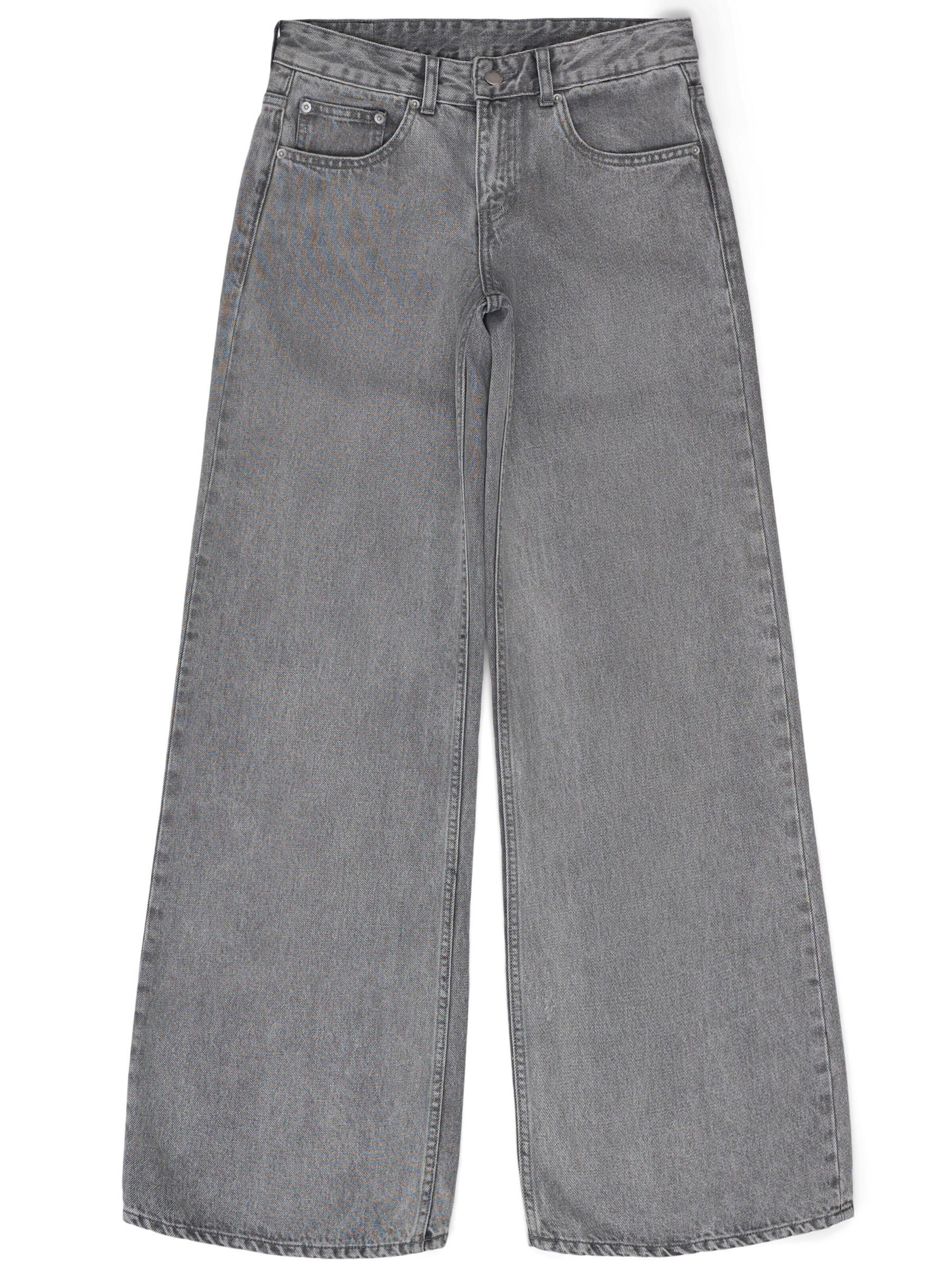 Dr. Denim Jeans 'Rhue Low Wide' in Grey: front