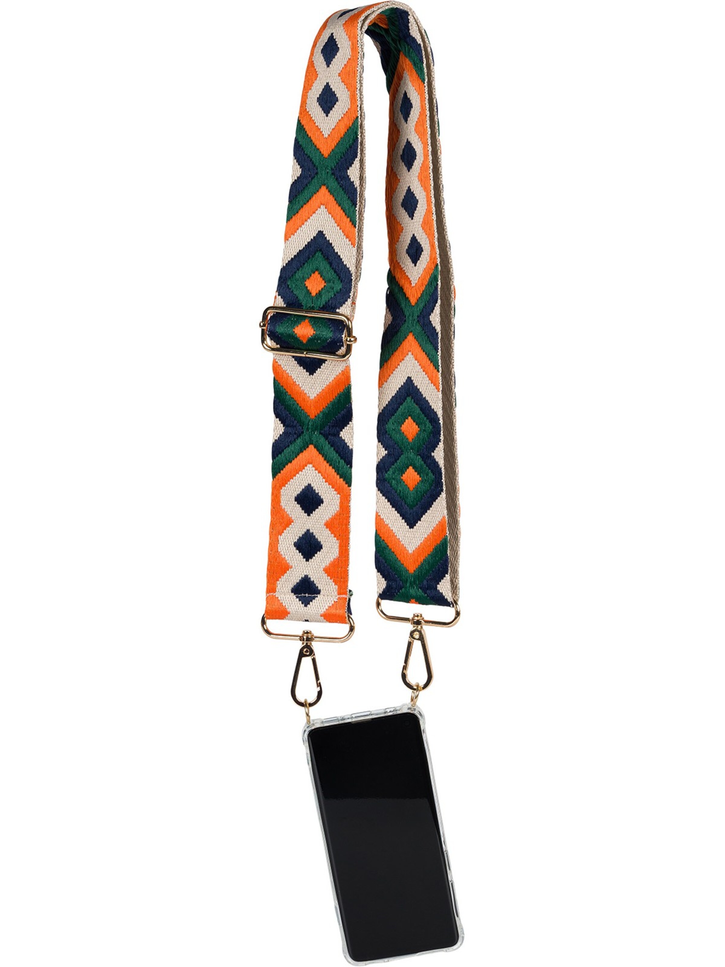 styleBREAKER Taschenzubehör 'Wechsel Taschengurt Ethno Muster bunt'‌‌‌ in Grün