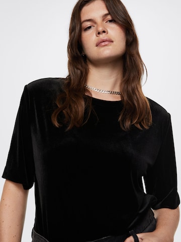 MANGO Shirt 'XLURIV' in Black