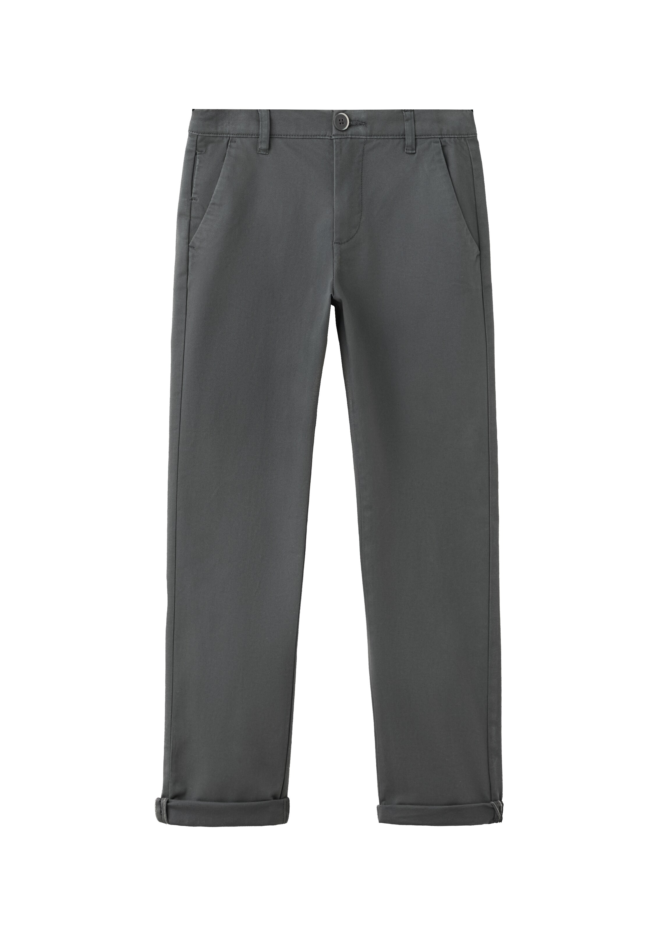 Pantaloni 'RPICCOLO' de la MANGO KIDS pe gri: față