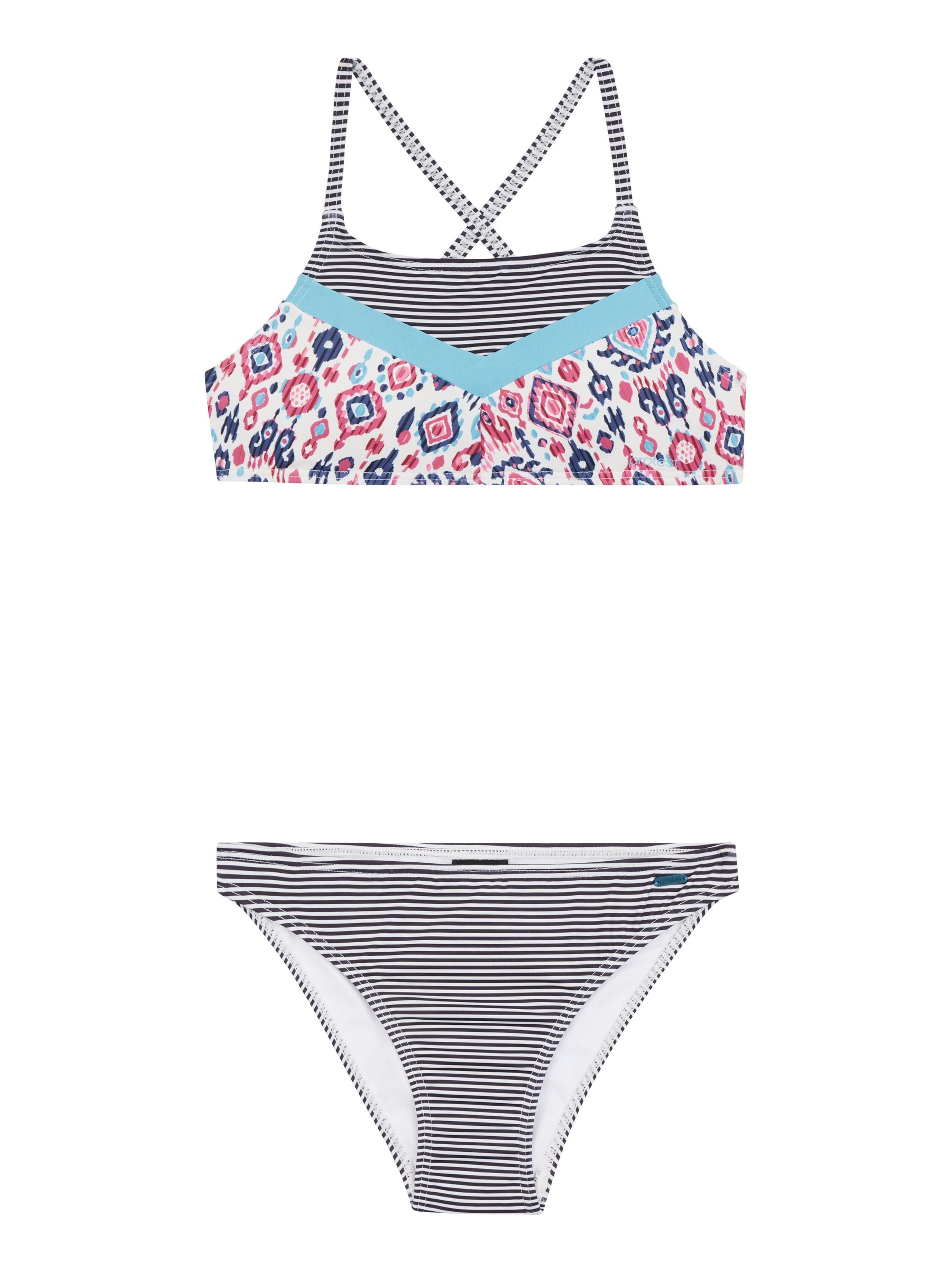 PROTEST Bustier Bikini 'PRTKYOTO JR'‌ in Weiß: Vorderseite