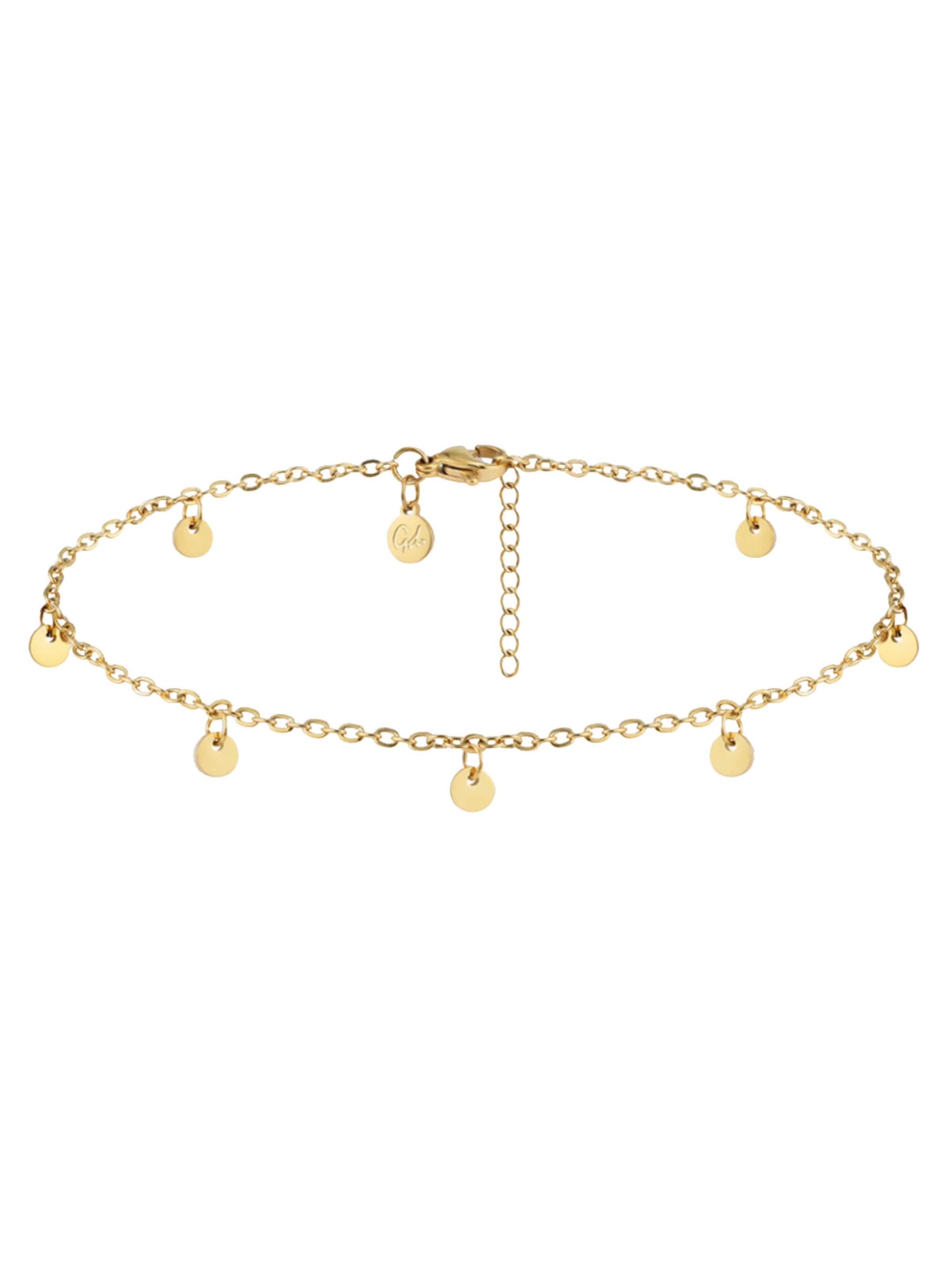 GOOD.designs Fußkette in Gold: Vorderseite