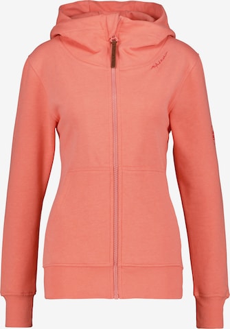 Alife and Kickin Zip-Up Hoodie 'YasminaAK' in Orange: front