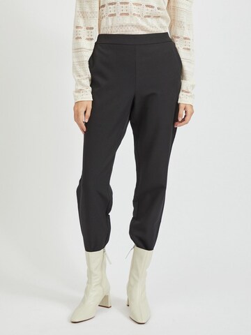 VILA Regular Pants 'Lassa' in Black: front