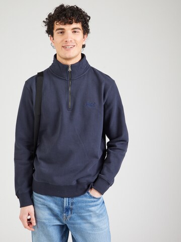 SuperdrySweater majica 'Essential' - plava boja: prednji dio
