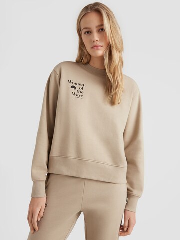 O'NEILL Sweatshirt 'Woman Of The Wave' in Beige: front