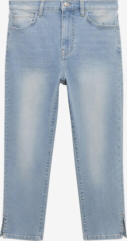 Slimfit Jeans 'Priscila' de la MANGO pe albastru: față