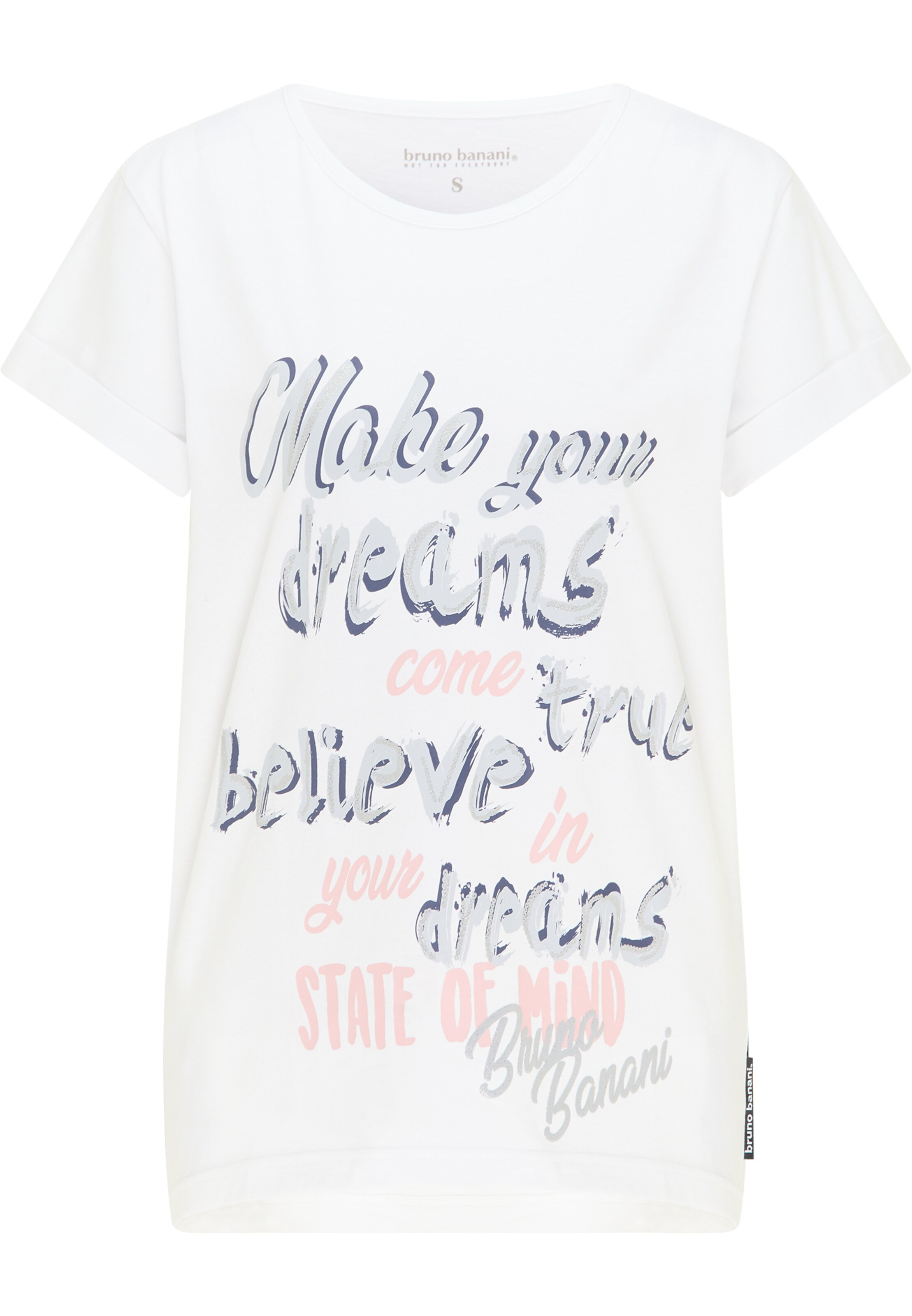 T-shirt 'Hughes' Bruno Banani en blanc : devant