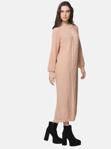 Robes en maille Elara en beige