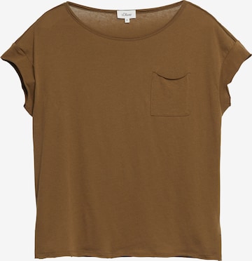 s.Oliver T-Shirt in Braun: Vorderseite