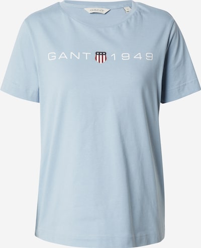 GANT T-shirt en bleu marine / bleu clair / rouge foncé / blanc, Vue avec produit