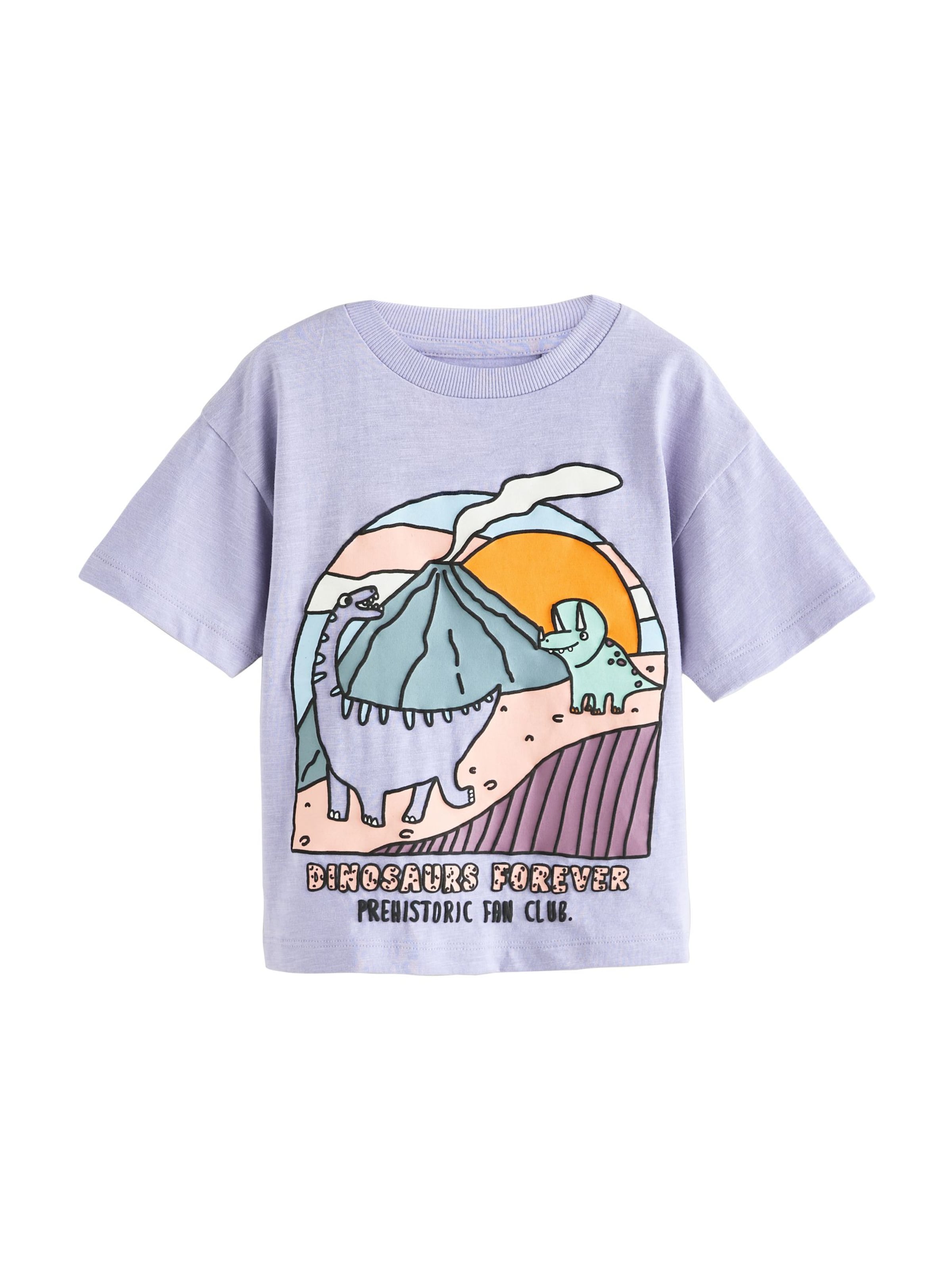 Next Shirt in Lila: voorkant