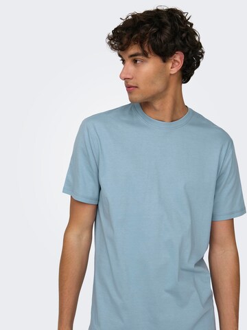 Tricou 'ONSMax' de la Only & Sons pe albastru