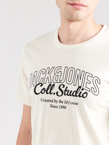 JACK & JONES - Camiseta 'JJMAKOTO' en beige