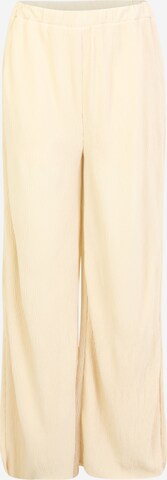 Missguided Petite Wide leg Pants in Beige: front