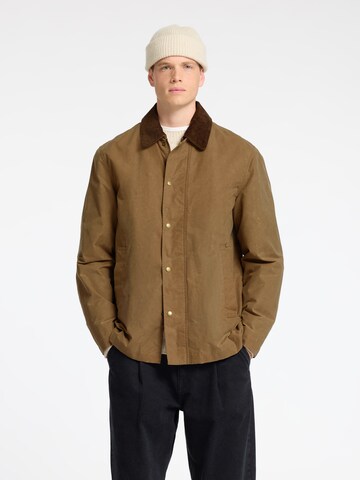 Veste mi-saison 'SLHWALTER' SELECTED HOMME en marron : devant