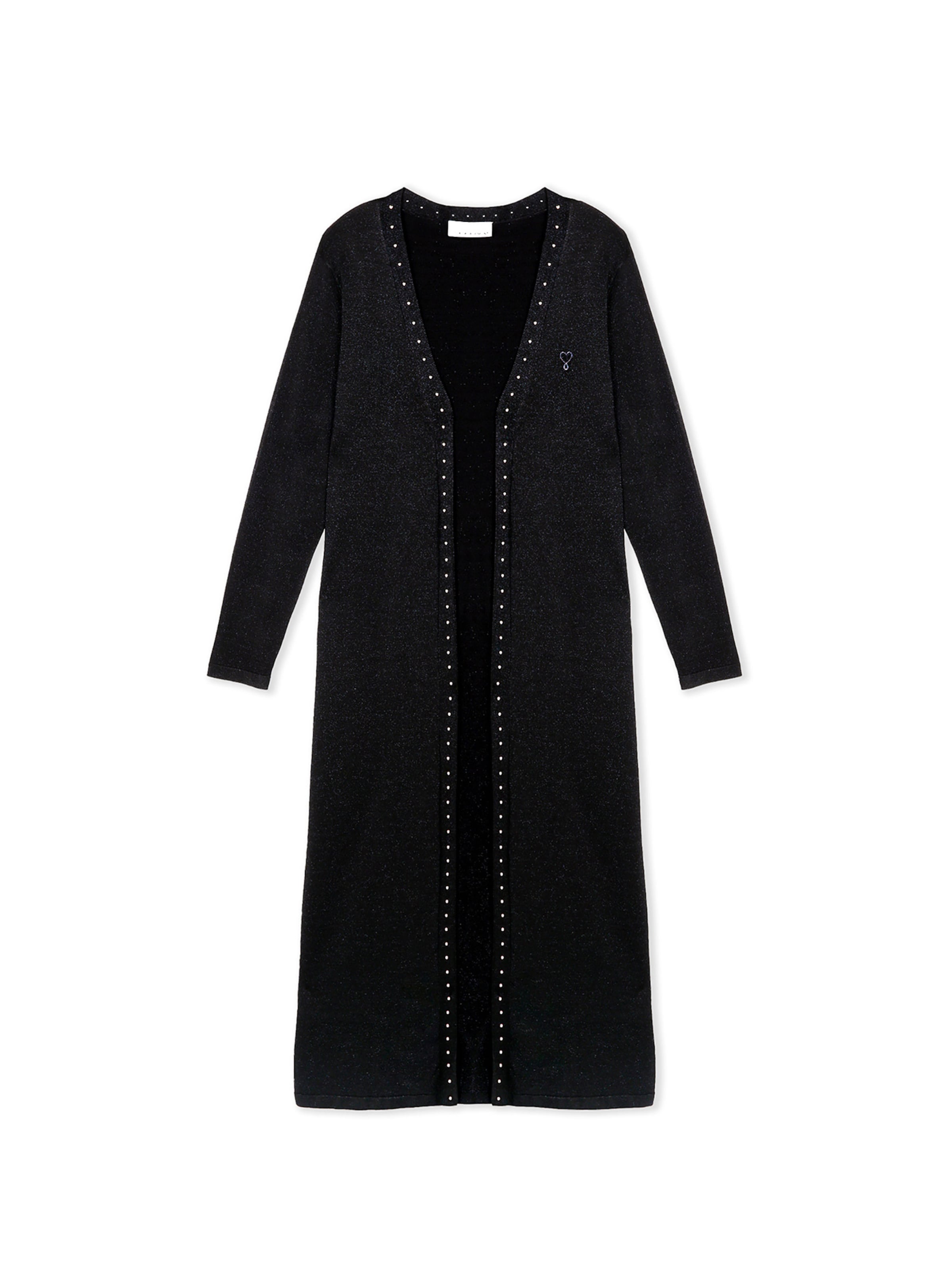 Lola Casademunt Плетена жилетка в черно: отпред