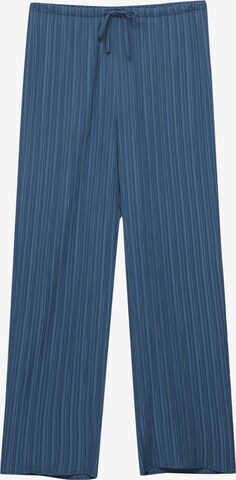 Pull&Bear Regular Pants in Blue: front