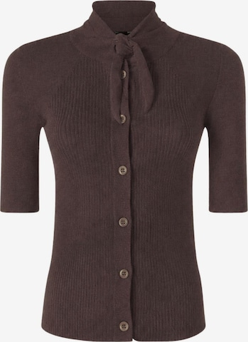 PINKO Kardigan 'PINKO COPERTO POLO ECOVISCOSA SHINY POLO' w kolorze brązowy: przód