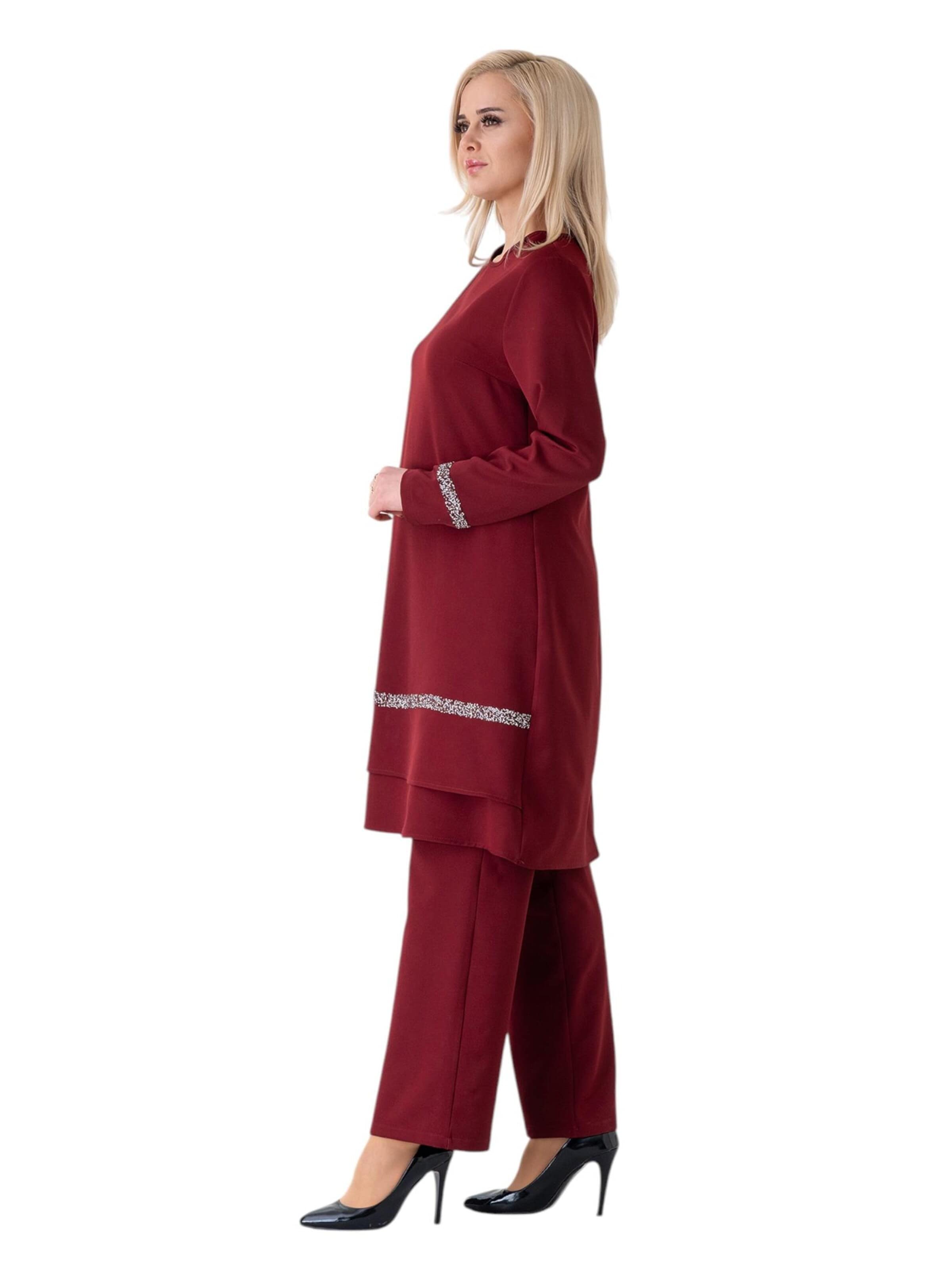 Completo pantalone 'NEVRA' di fashionshowcase in rosso