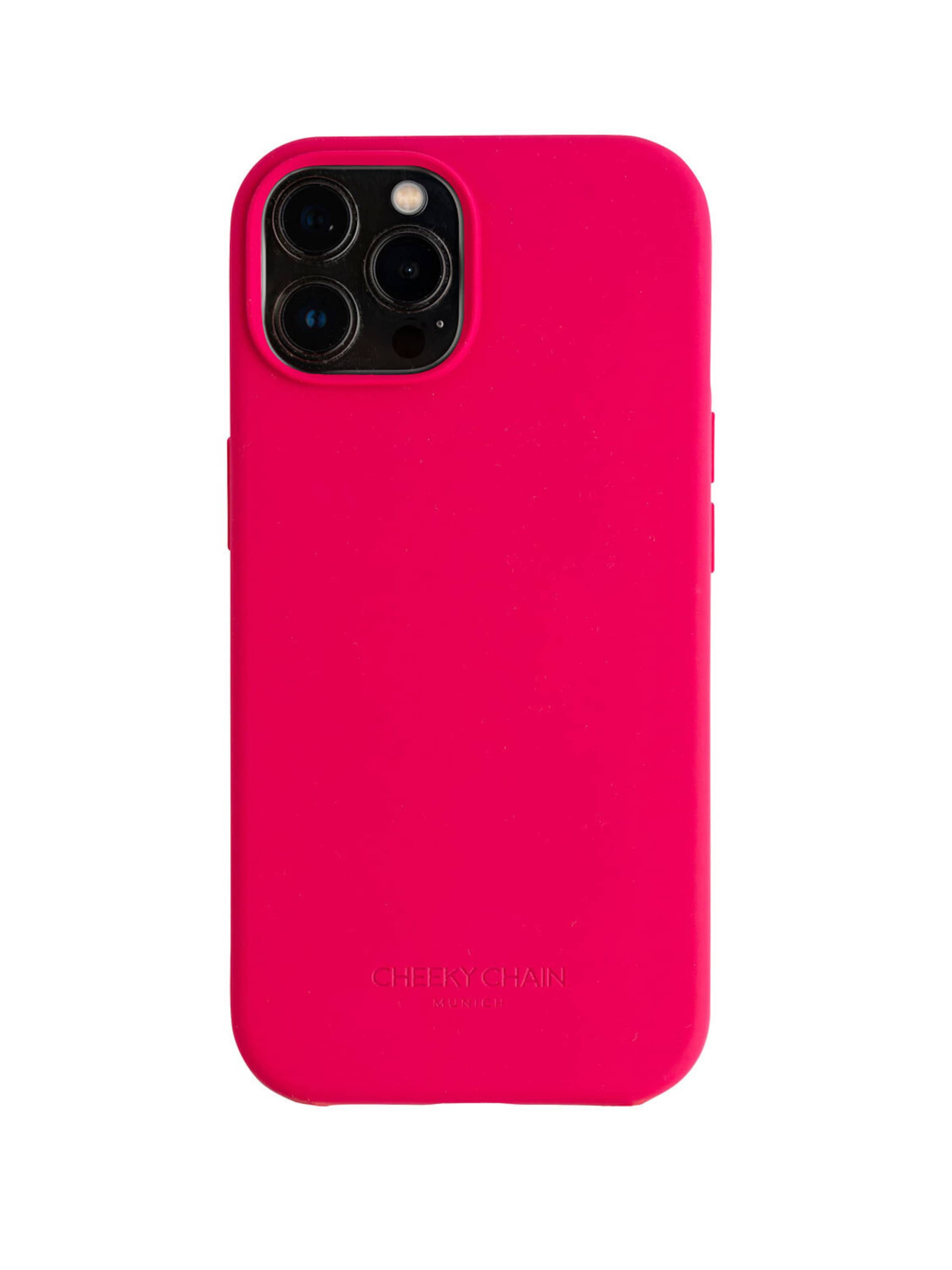 Cheeky Chain Munich Smartphonehoesje 'iPhone 15 Pro' in Roze: voorkant