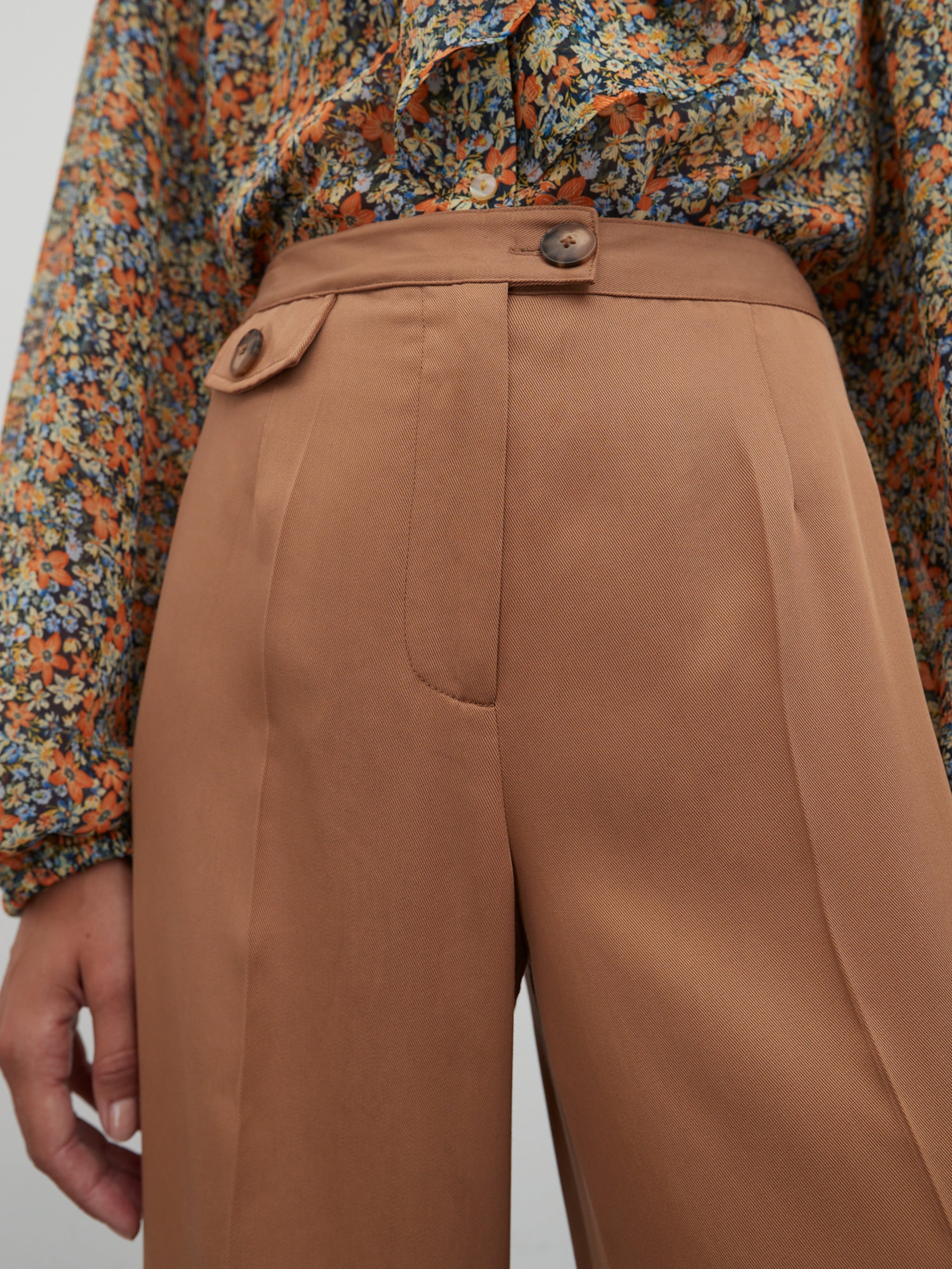 EDITED Produits Pantalon 'April' marron