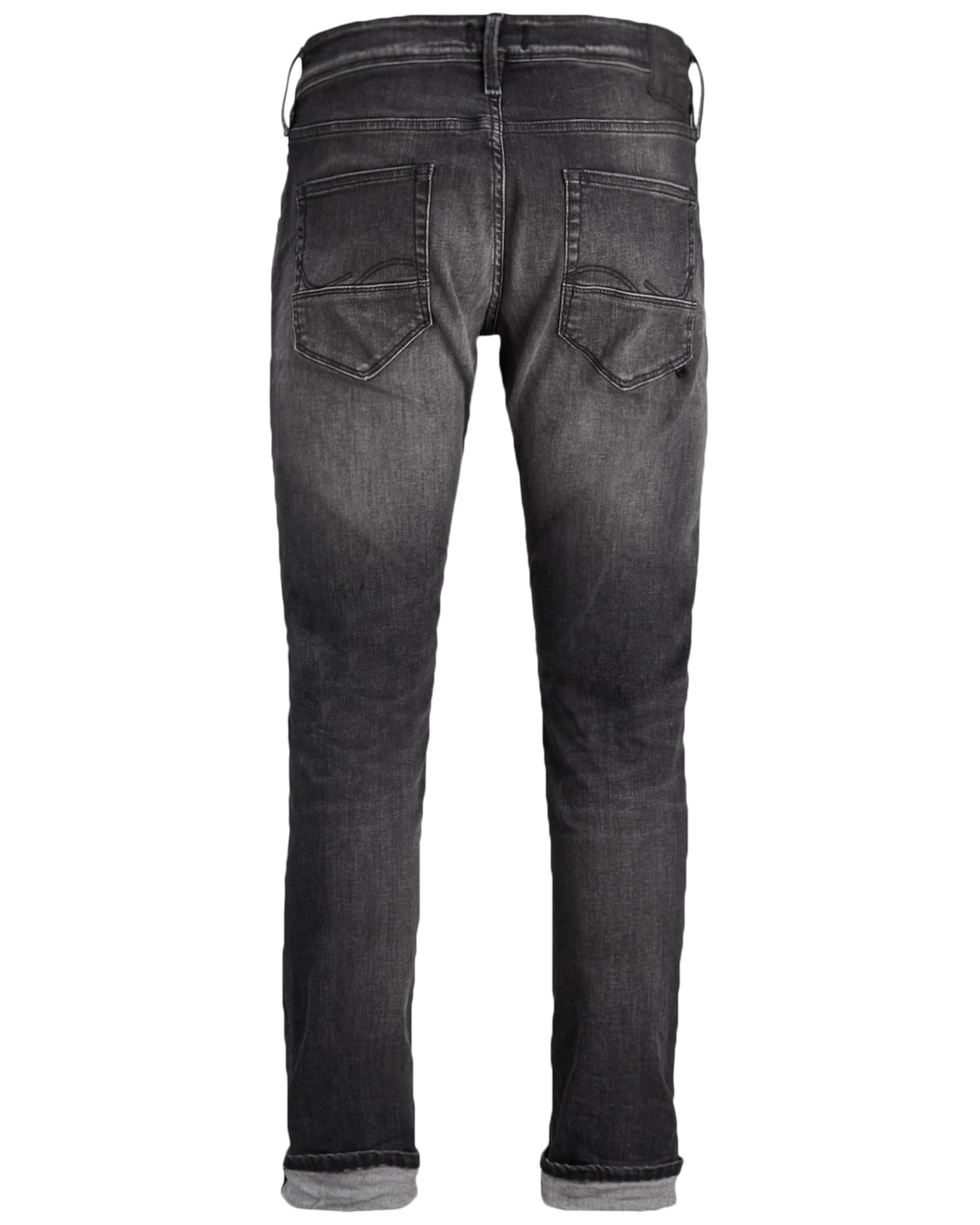 Coupe slim Jean 'Glenn' JACK & JONES en noir