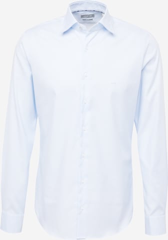 Michael Kors - Ajuste estrecho Camisa en azul: frente