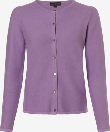 Franco Callegari Knit Cardigan in Purple: front