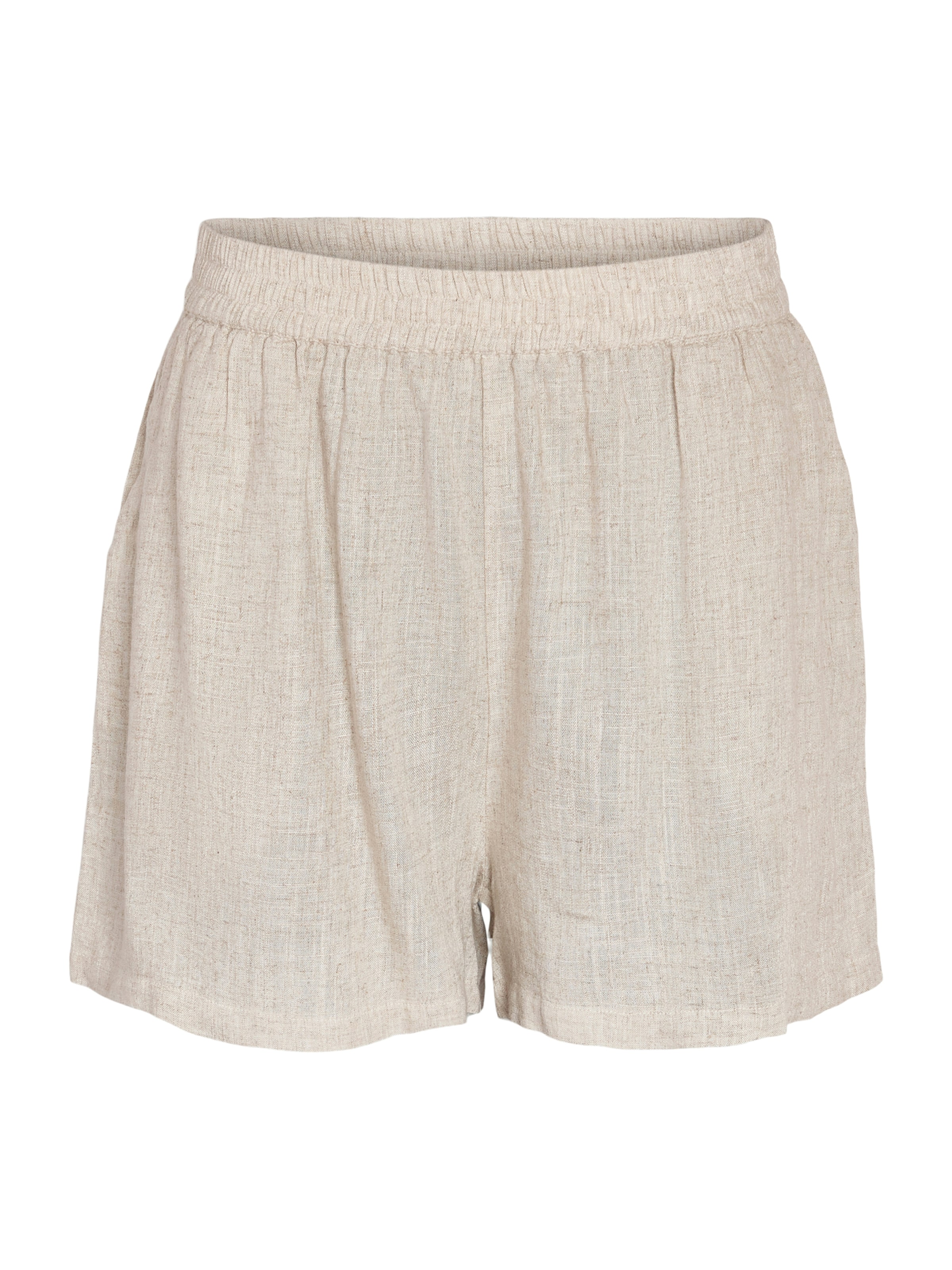 Noisy May Curve Regular Trousers 'NMLEILANI' in Beige: front