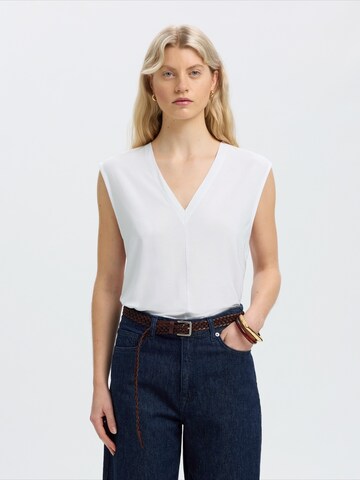 SELECTED Top 'SLFBerta Bellis' | bela barva: sprednja stran