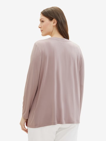 T-shirt Tom Tailor Women + en violet